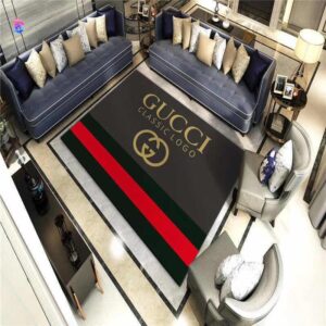 Gucci Designer Center Rug measuring 5 by 7 feet (150cm in width by 200cm in length)