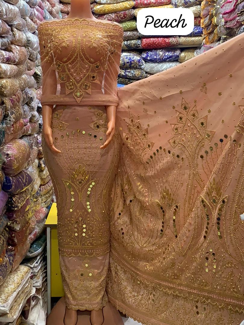 Net on Raw Silk Indian Gorge - Image 4