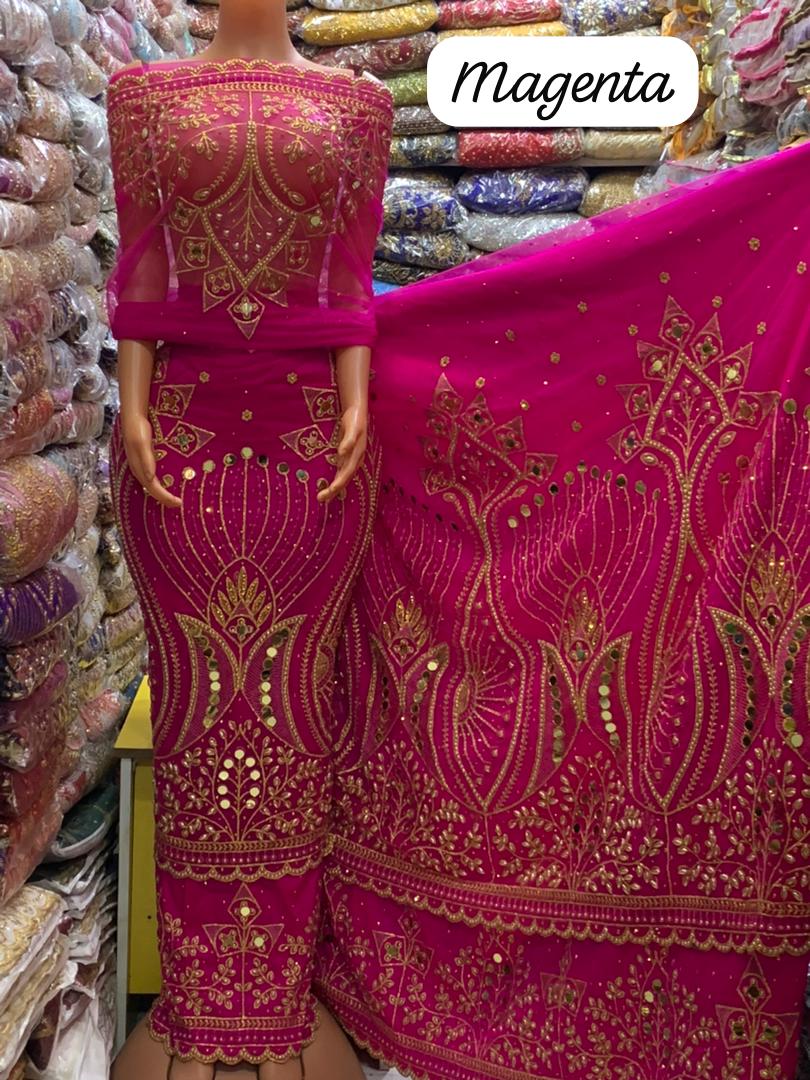 Net on Raw Silk Indian Gorge - Image 8