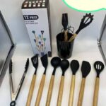 Medium Size 12-Piece Silicone Spoon Set