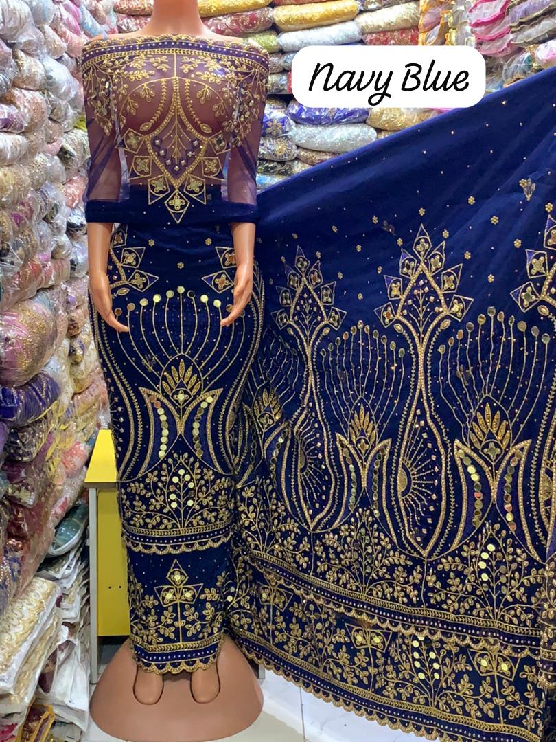 Net on Raw Silk Indian Gorge - Image 2