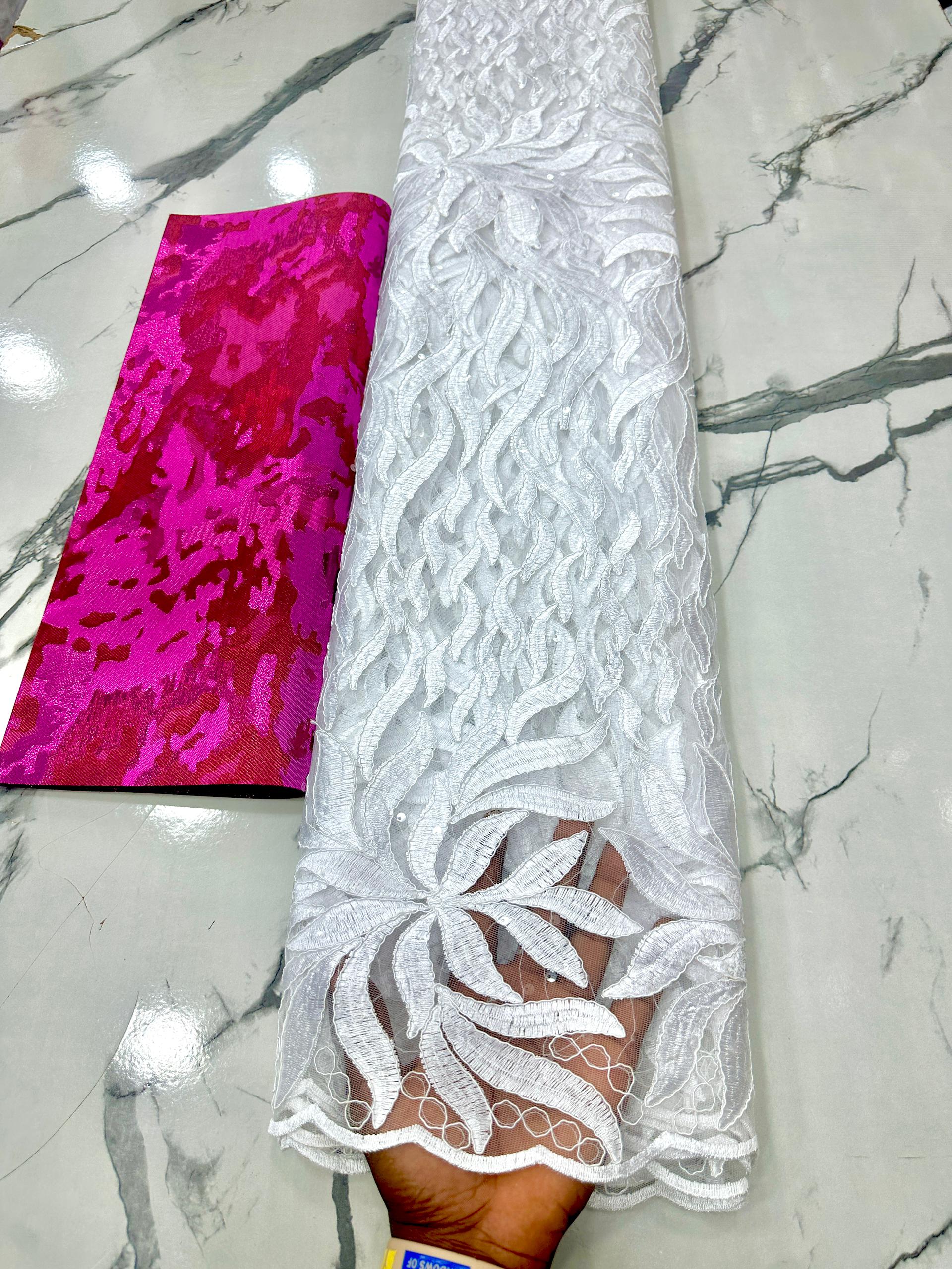 Beautiful Wired-Net On Fleek(Lace) 5yards - Image 6