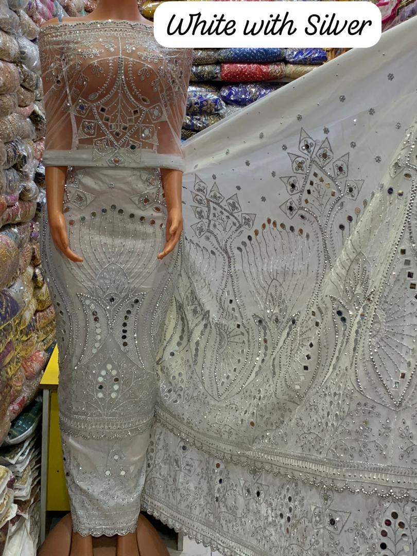 Net on Raw Silk Indian Gorge - Image 10