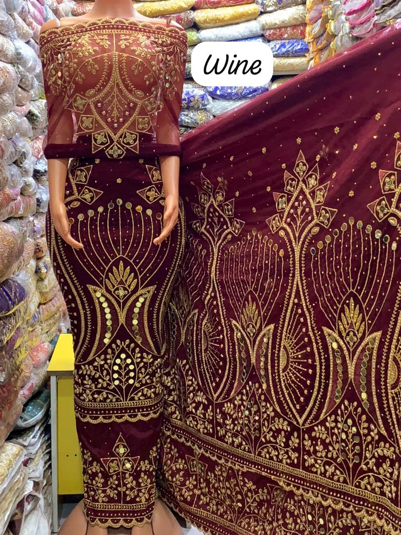 Net on Raw Silk Indian Gorge - Image 5