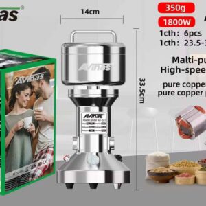 Alvinas 350 Gram, 1800 Watts Multi-Purpose High-Speed Crusher with Pure Copper Coil