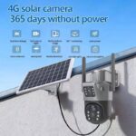 4G wirless solar camera , with space for memory card and sim card