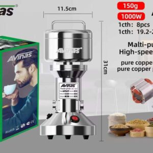 150 Gram, 1000 Watts Multi-Purpose High-Speed Crusher with Pure Copper Coil
