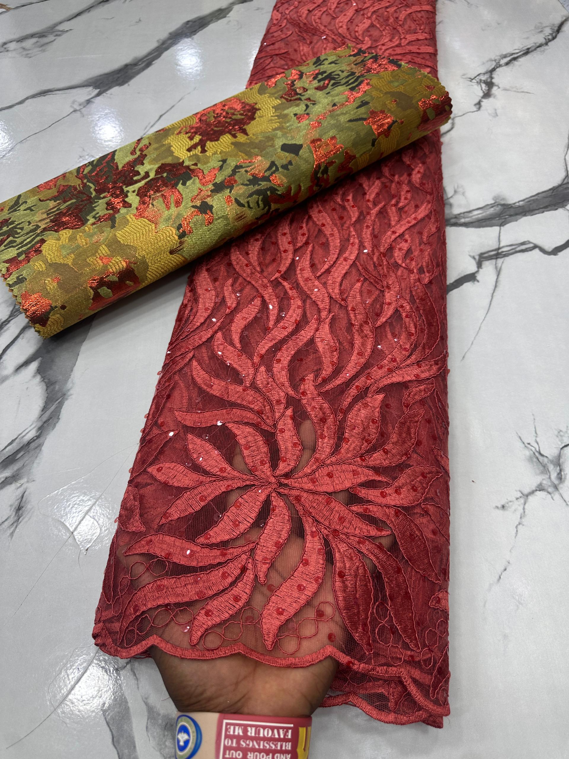 Beautiful Wired-Net On Fleek(Lace) 5yards - Image 3