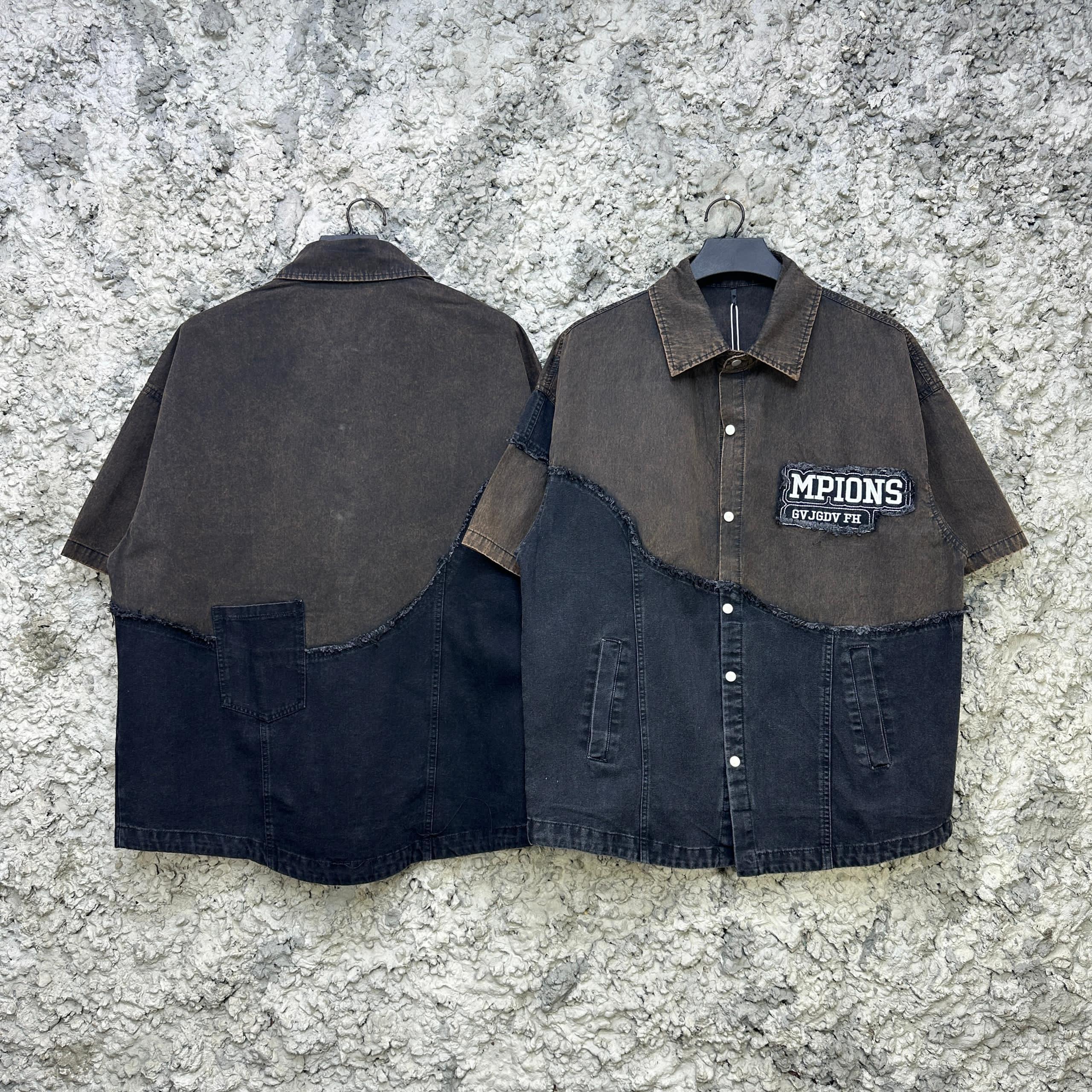 Diverse World Patchworks Embroidery Buttoned Shirt