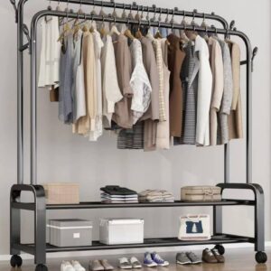 heavy duty 48kg double pole hanger (white and black)