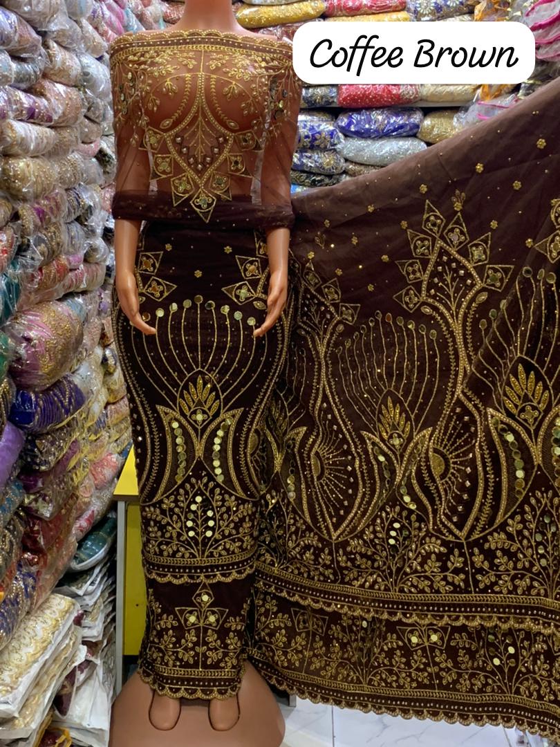 Net on Raw Silk Indian Gorge - Image 11