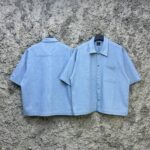 NOVAMEN Denim Short-Sleeved Shirt