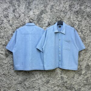 NOVAMEN Denim Short-Sleeved Shirt