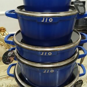 10 PC's F31655 JIO POT BLUE & BLACK
