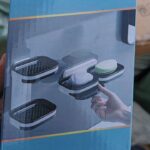 Wall mounted double soap holder