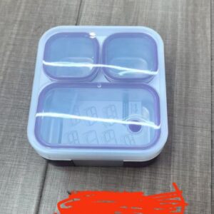 3 partition insulated food lunch box
