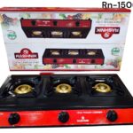 3 Burner Rashnik Stainless Gas Cooker