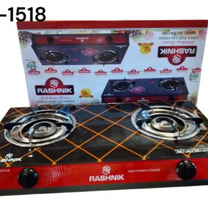 2 Burner Rashnik Glass Gas Stove