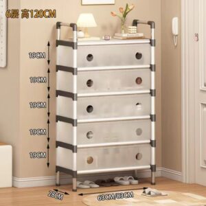 6  layer's Anti dust shoe rack
