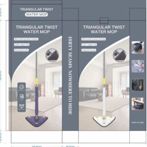 Triangular twist mop