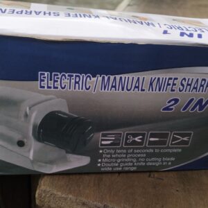 Electric and manual knife sharpener